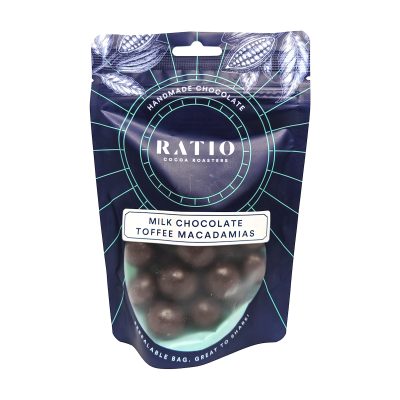Ratio Milk Chocolate Toffee Macadamias 180g