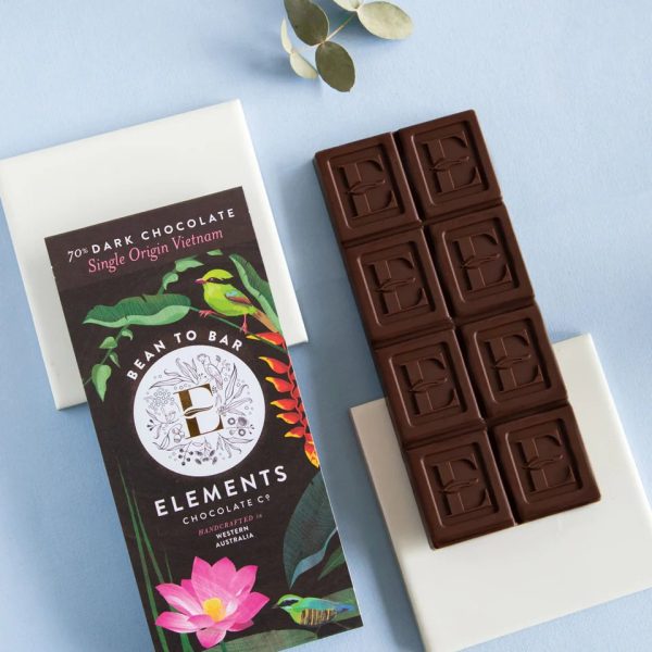 Elements Chocolate Co 70% Dark Chocolate Single Origin Vietnam 80g - Image 2