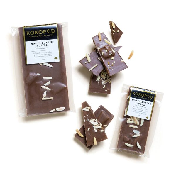 Kokopod Nutty Butter Toffee Milk Chocolate 100g