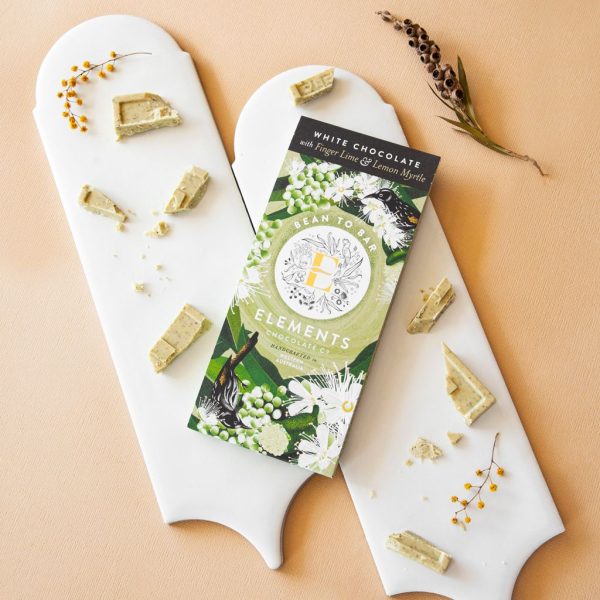 Elements Chocolate Co White Chocolate with Finger Lime & Lemon Myrtle 80g - Image 2
