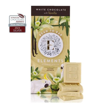 Elements Chocolate Co White Chocolate with Vanilla 80g